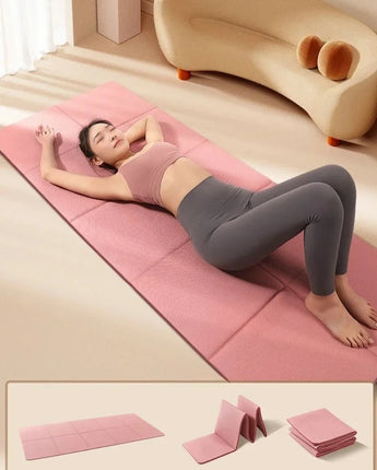 Eco-Friendly Double-Sided Foldable Yoga Mat - Non-Slip & Portable