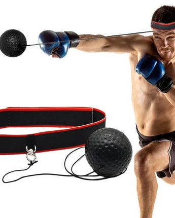 Boxing Reflex Ball - Head-Mounted Speed Trainer | Home Workout Set