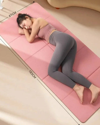 Eco-Friendly Double-Sided Foldable Yoga Mat - Non-Slip & Portable