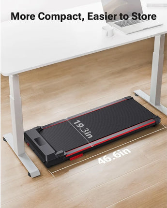 UREVO Compact Walking Pad - Portable Under Desk Treadmill with Shock Absorption
