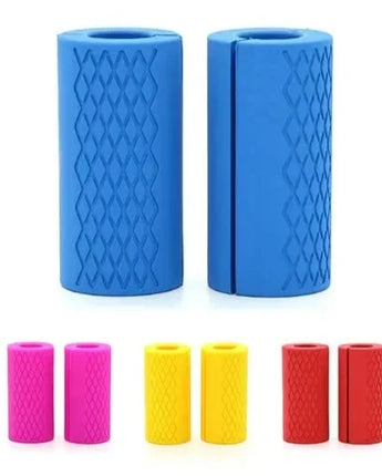 Anti-Slip Barbell Grips - Silicone Rubber Dumbbell Hand Protectors for Muscle Growth